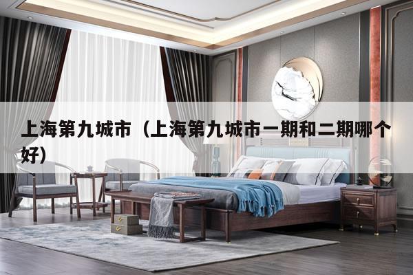 上海第九城市(上海第九城市一期和二期哪个好)